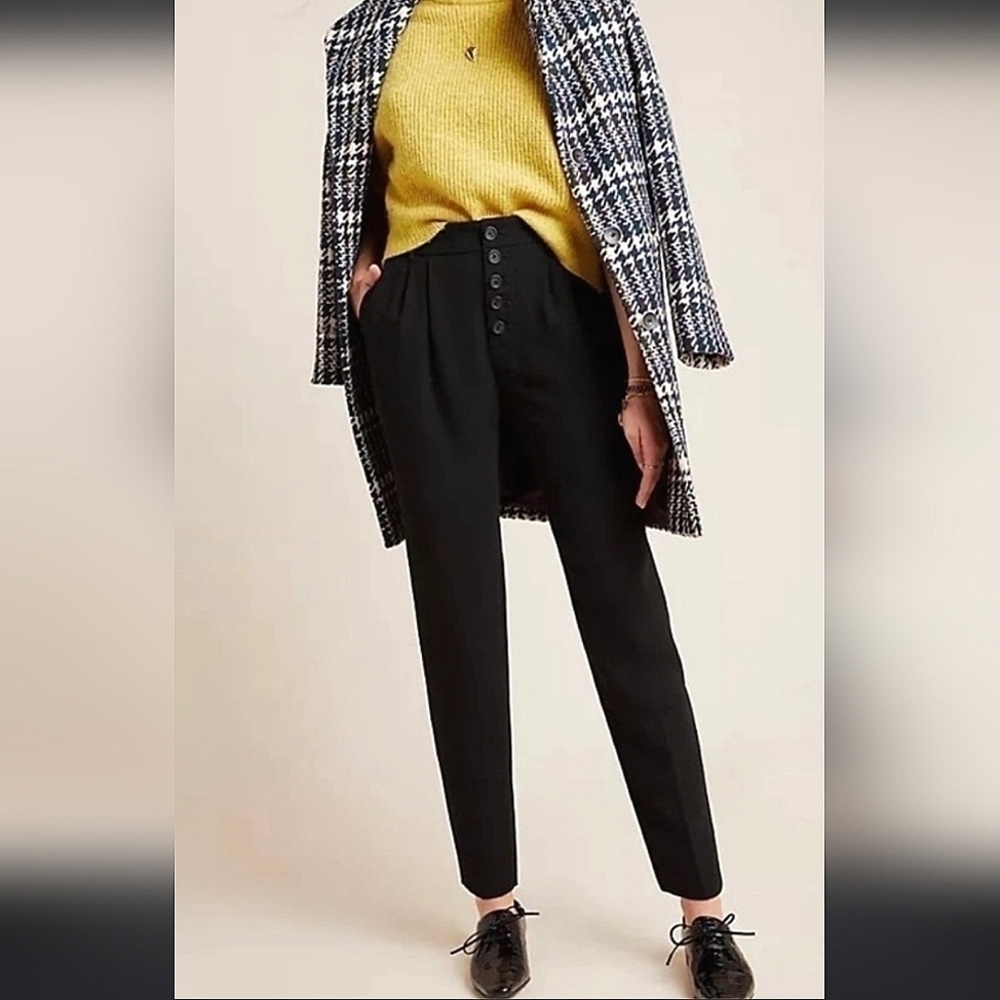 Anthropologie Sasha Button Fly Pants